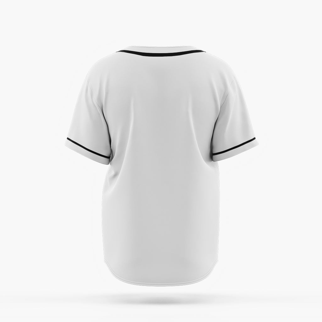 True White with Black Line Jersey